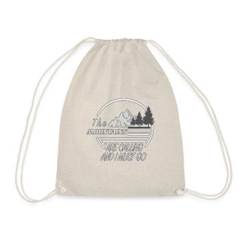 Mountain hiking - Drawstring Bag - nature - Front