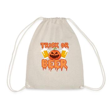 Trick or Beer Funny Halloween - Sac de sport léger - nature - Devant