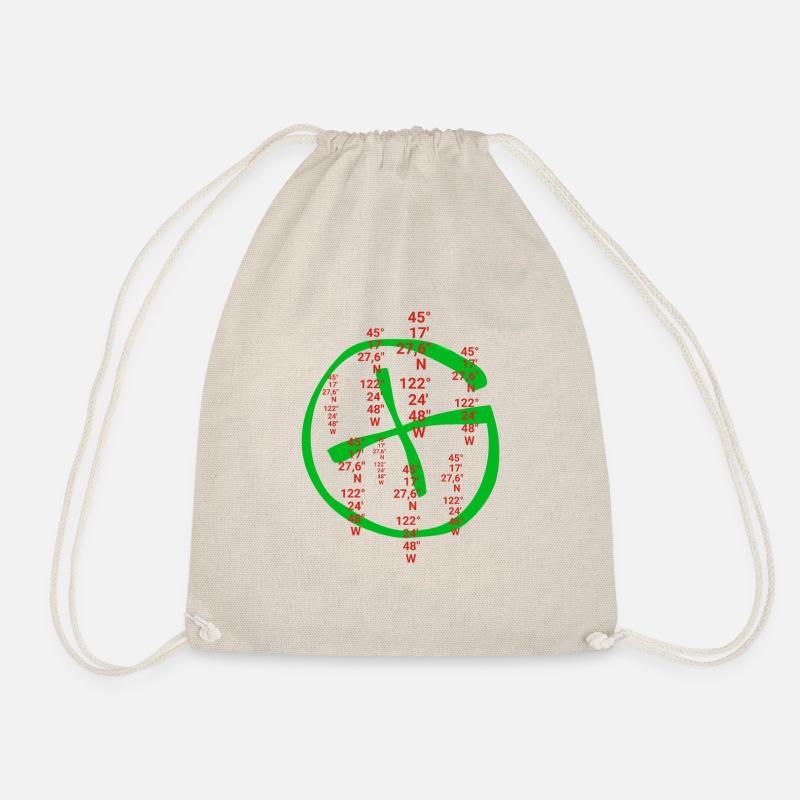 Geocaching Coordonnées Geocache Accessory Gift - Sac de sport léger - nature
