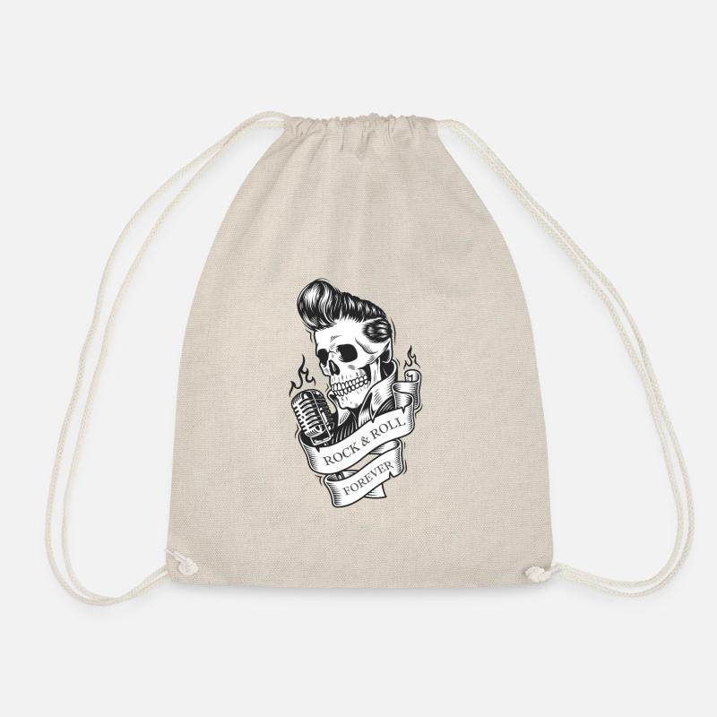 Rock and roll - Drawstring Bag - nature