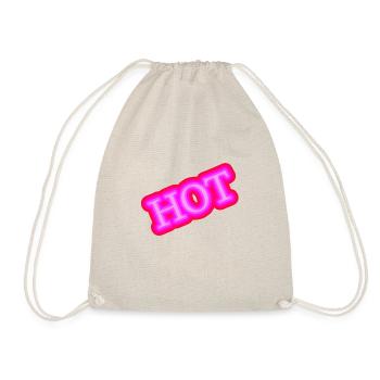 Hot pink - Drawstring Bag - nature - Front