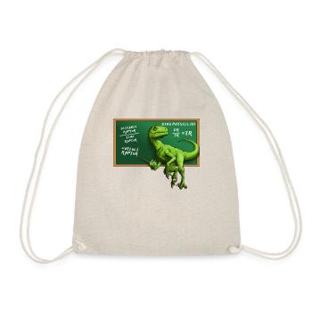 Lustiger Velociraptor Sarcastic Dino 101 Raptor Dinos - Turnbeutel - Natur - Vorne
