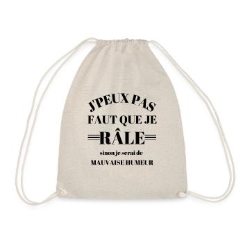 J'peux pas faut que je râle - Sac de sport léger - nature - Devant