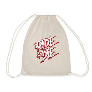 Moto Ride or Die Biker T-Shirt cadeau - Sac de sport léger - nature - Devant