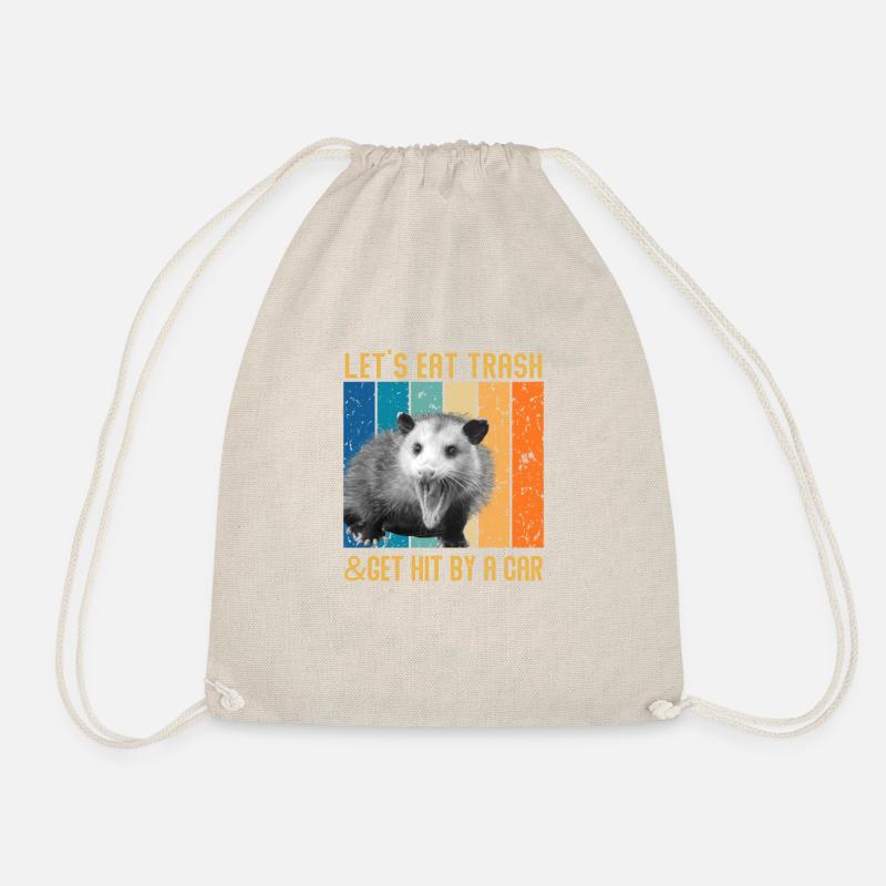 Let's Eat Trash & Get Hit By A Car Funny Opossum - Turnbeutel - Natur