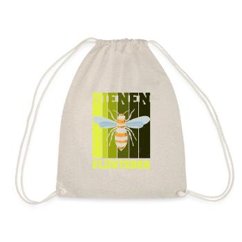 Bienen Flüsterer Imker Outfit - Turnbeutel - Natur - Vorne