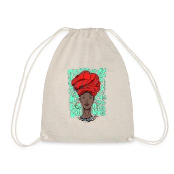 Culture de la femme noire - Sac de sport léger - nature - Devant