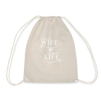 happy wife happy life - Sac de sport léger - nature - Devant