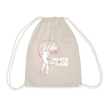 Hula Nothing Is Cool Sports Diet Hoop Gift - Drawstring Bag - nature - Front