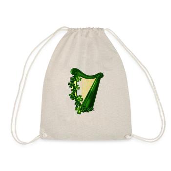 Harpe irlandaise drôle de cadeaux de la Saint-Patrick pour harpe p - Sac de sport léger - nature - Devant