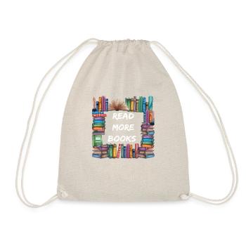 Lire plus de livres lecture cadeau d’enseignement pour Livre Lov - Sac de sport léger - nature - Devant