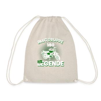 DDR Simson Blutgruppe Legende Geschenk Ossi Osten - Turnbeutel - Natur - Vorne