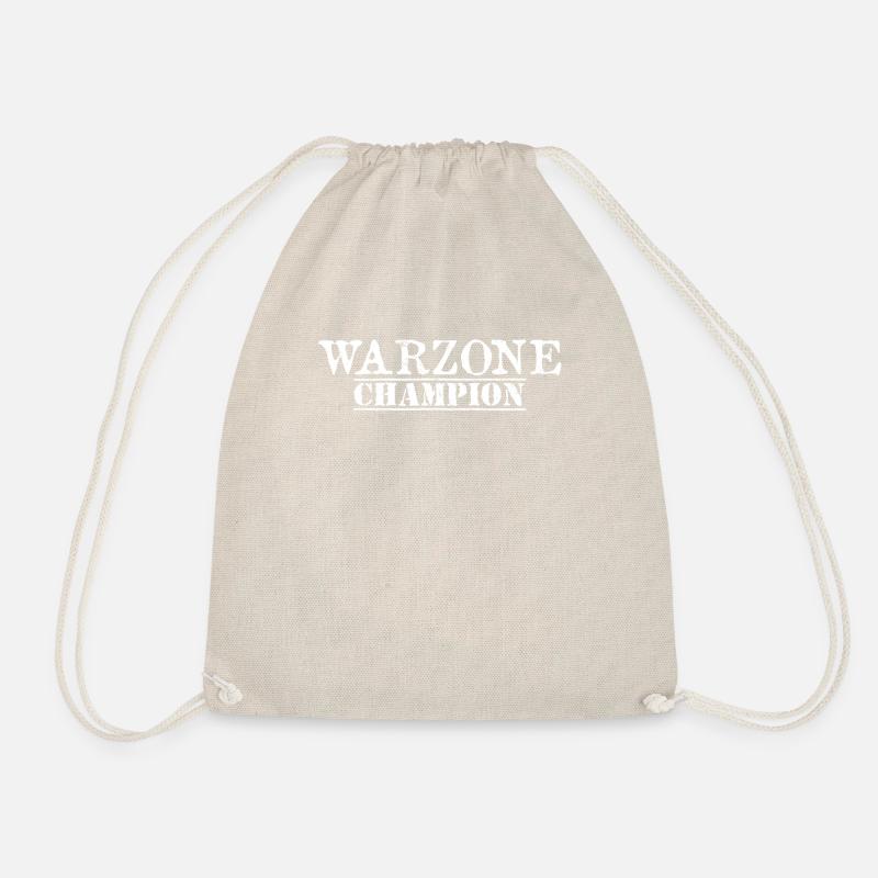 warzone champion gulag warzone gamer game gift - Drawstring Bag - nature