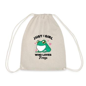 Juste une fille qui aime les grenouilles - Sac de sport léger - nature - Devant