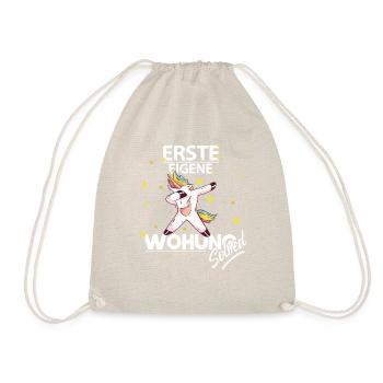 ERSTE EIGENE WOHNUNG SOLVED Einzug Umzug Geschenk - Turnbeutel - Natur - Vorne