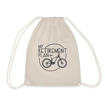 My Retirement Plan T-shirt | Mountain Bike Gift Sh - Sac de sport léger - nature - Devant