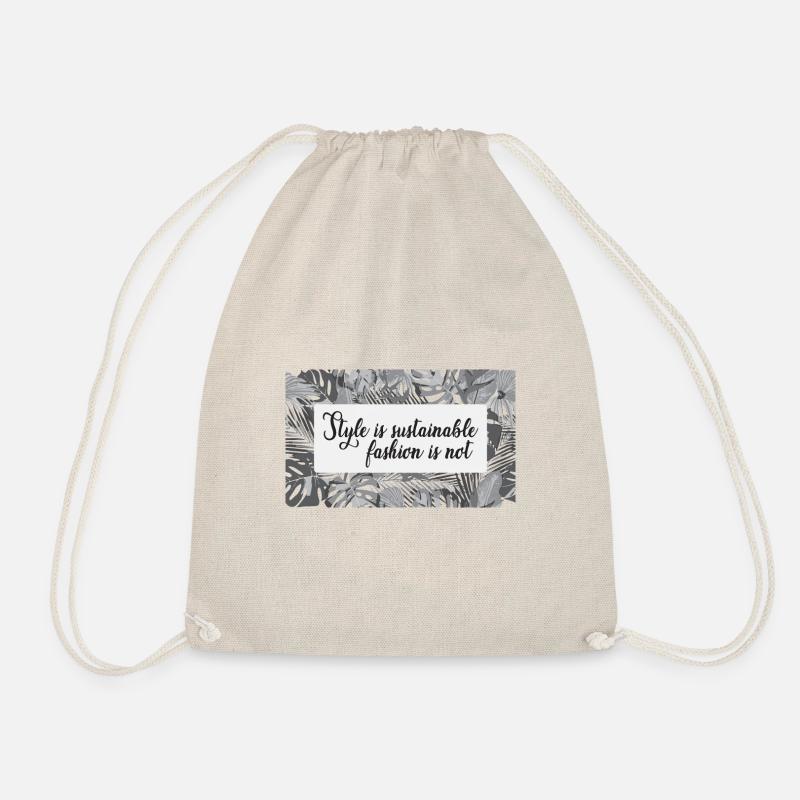 sustainability - Drawstring Bag - nature