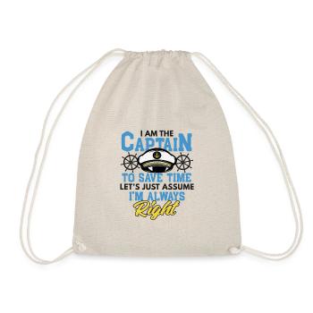 Je suis le capitaine I’m Always Rights Drôle - Sac de sport léger - nature - Devant