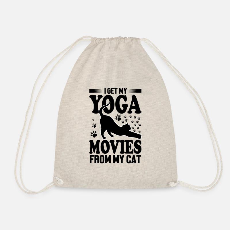 Yoga avec chat - Sac de sport léger - nature
