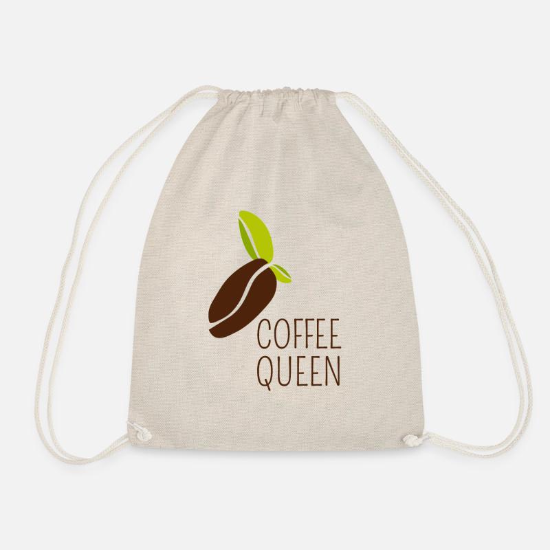 coffee queen - Drawstring Bag - nature