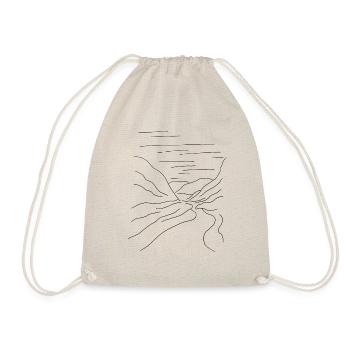 Mountain valley with river - Drawstring Bag - nature - Front