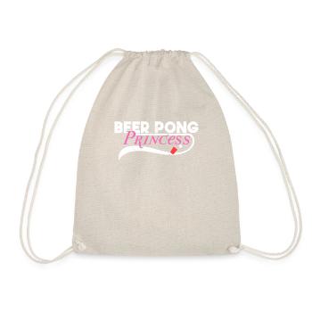 Beer Pong Bier Pong English Princess - Drawstring Bag - nature - Front