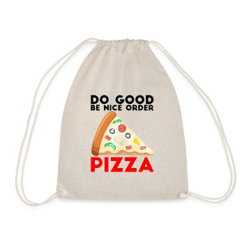 pizza - Drawstring Bag - nature - Front