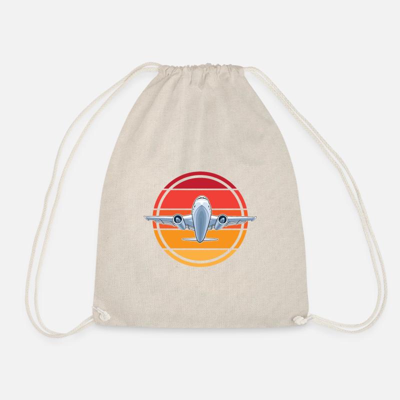 Airplane - Drawstring Bag - nature