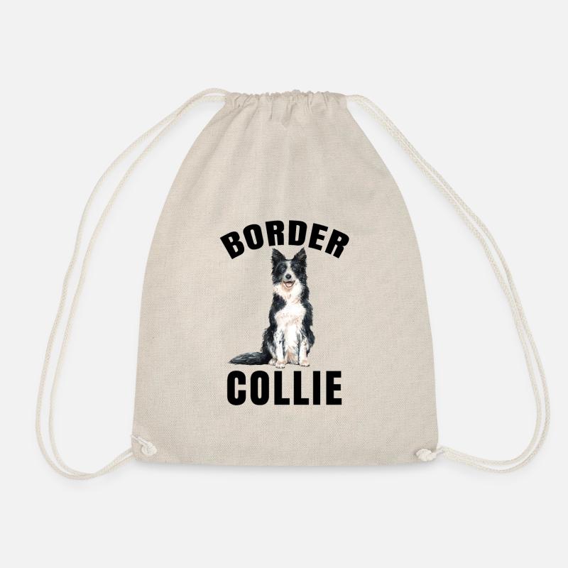 Border Collie - Border Collie Hund Geschenk - Turnbeutel - Natur