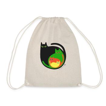 Rond de chats colorés illustration - Sac de sport léger - nature - Devant