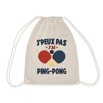 Je Peux Pas J'ai Ping-Pong Cadeau - Sac de sport léger - nature - Devant