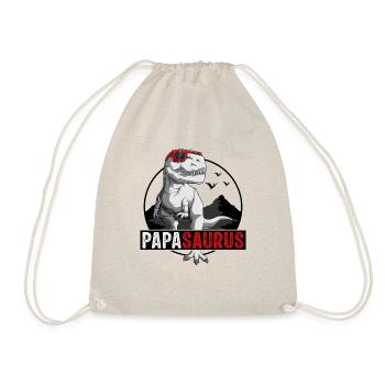 Papasaurus Rex Idée Cadeau Papa Dinosaure - Sac de sport léger - nature - Devant