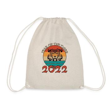 Year Of The Tiger 2022 Chinesisches Neujahr 2022 - Turnbeutel - Natur - Vorne