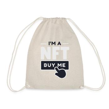 NFT - Je suis un NFT - Jeton non fongible, Crypto - Sac de sport léger - nature - Devant