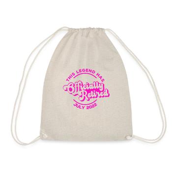 Retirement This Legend Retired July 2022 Funny Ret - Drawstring Bag - nature - Front