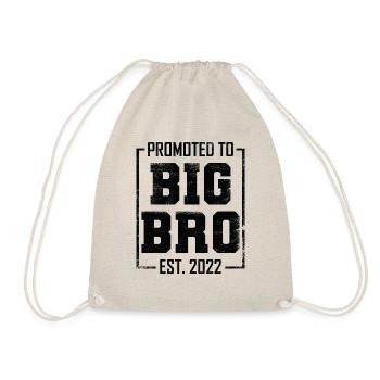 Promoted to Big Brother Est 2022 - Drawstring Bag - nature - Front