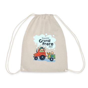 Bientot Grand Frere Tracteur 2023 - Sac de sport léger - nature - Devant