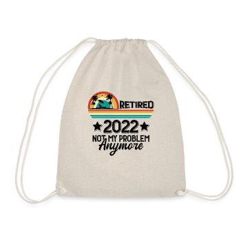 funny rettirement - Drawstring Bag - nature - Front