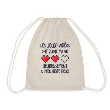 Les Jeux Vidéos Ont Ruiné Ma Vie Humour Geek - Sac de sport léger - nature - Devant