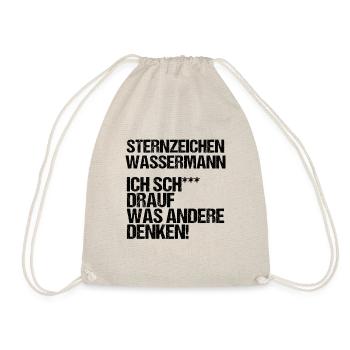 Sternzeichen Wassermann - Turnbeutel - Natur - Vorne