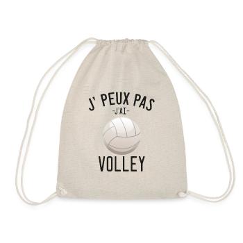 Je peux pas j'ai volley - Sac de sport léger - nature - Devant