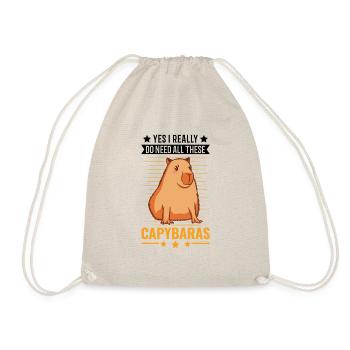 Oui, j’ai vraiment besoin de tous ces Capybaras - Sac de sport léger - nature - Devant
