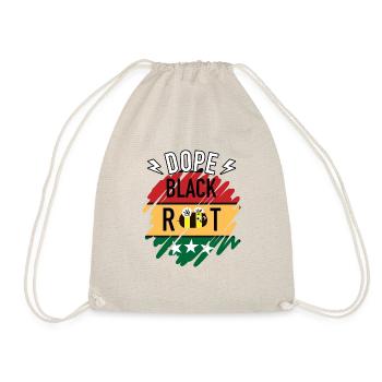 Black History Month Registered Behavior Technician - Drawstring Bag - nature - Front