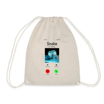 Snake Serpent Phone Display Snake - Turnbeutel - Natur - Vorne