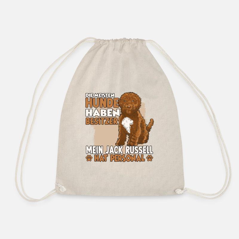Cockapoo Hundebesitzer lustiges Pudel Gassi Hunde - Turnbeutel - Natur