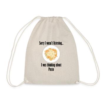 Manger des spaghettis drôle de citation - Sac de sport léger - nature - Devant