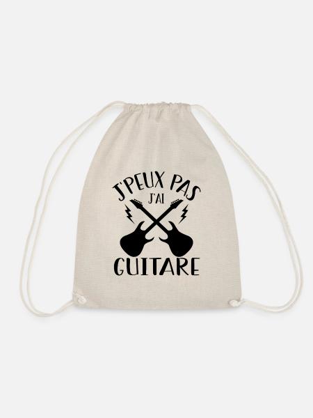 Je Peux Pas J'ai Guitare - Sac de sport léger - nature