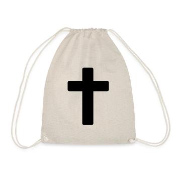Kruzifix Kreuz Jesus Christus - Turnbeutel - Natur - Vorne