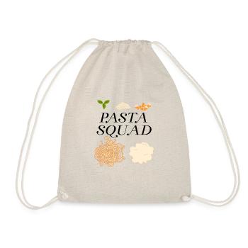 Spaghetti Squad Pasta Liebhaber lustiger Spruch - Turnbeutel - Natur - Vorne