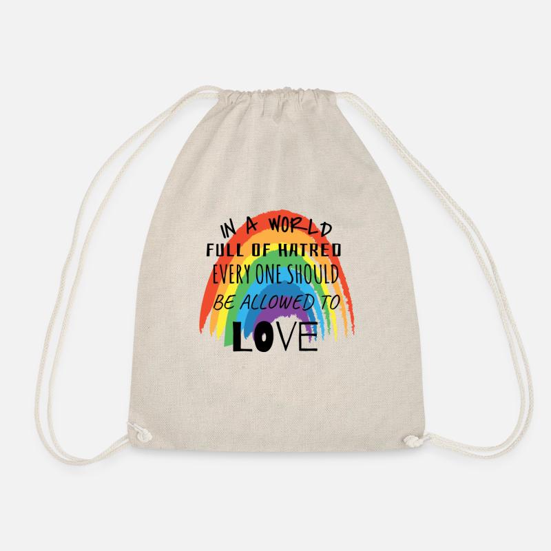 World Everyone should be allowed to love - Drawstring Bag - nature